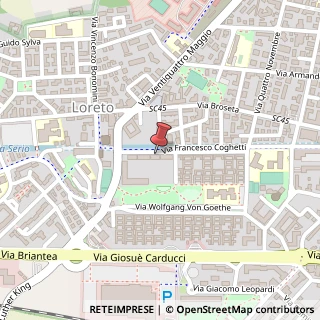 Mappa Via Francesco Coghetti,  358, 24128 Bergamo, Bergamo (Lombardia)
