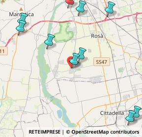 Mappa Via E. Fermi, 36056 Baracche VI, Italia (5.73909)