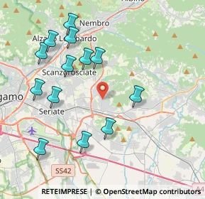 Mappa Via G. Ferraris, 24061 Albano Sant'Alessandro BG, Italia (4.21846)