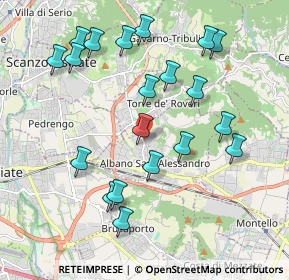 Mappa Via G. Ferraris, 24061 Albano Sant'Alessandro BG, Italia (2.0595)