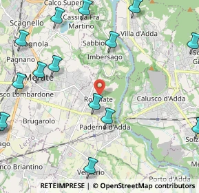 Mappa Via Pizzagalli, 23899 Robbiate LC, Italia (3.24444)