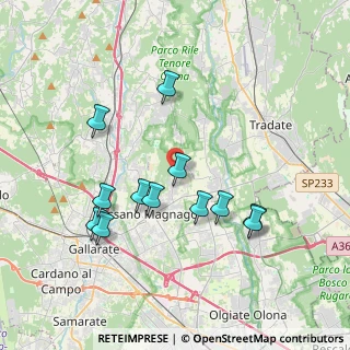 Mappa Via San Giacomo, 21050 Cairate VA, Italia (3.64583)
