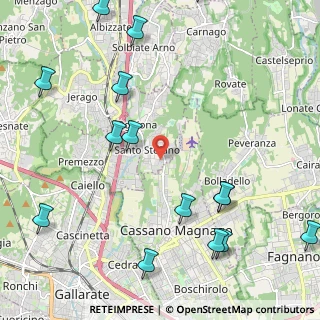 Mappa Via Giacomo Matteotti, 21040 Oggiona Con Santo Stefano VA, Italia (2.86667)