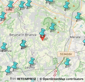 Mappa Via Moneta E. T., 23873 Missaglia LC, Italia (6.4565)