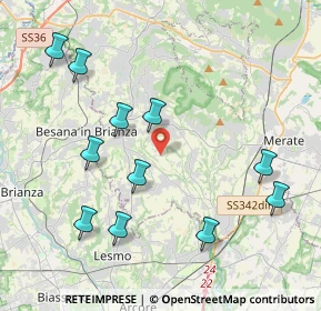 Mappa Via Moneta E. T., 23873 Missaglia LC, Italia (4.39091)