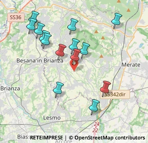 Mappa Via Moneta E. T., 23873 Missaglia LC, Italia (3.86071)
