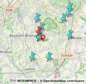 Mappa Via Moneta E. T., 23873 Missaglia LC, Italia (3.55909)