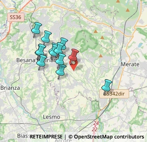 Mappa Via Moneta E. T., 23873 Missaglia LC, Italia (2.99154)