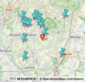 Mappa Via Moneta E. T., 23873 Missaglia LC, Italia (3.86714)