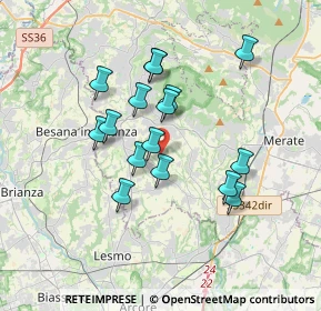 Mappa Via Moneta E. T., 23873 Missaglia LC, Italia (2.9775)