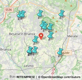 Mappa Via Moneta E. T., 23873 Missaglia LC, Italia (3.40462)