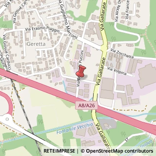 Mappa Via Giacomo Puccini, 28, 21010 Besnate, Varese (Lombardia)