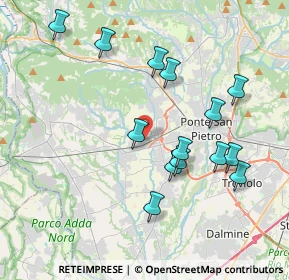 Mappa Via Marco Biagi, 24030 Bonate Sotto BG, Italia (3.85286)