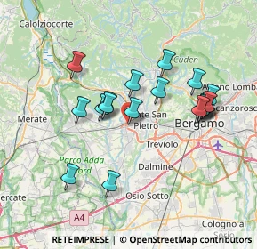 Mappa Via Gioacchino Rossini, 24030 Presezzo BG, Italia (6.65056)