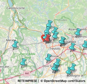 Mappa Via Gioacchino Rossini, 24030 Presezzo BG, Italia (7.9945)