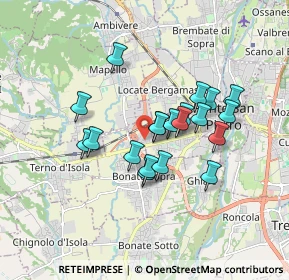 Mappa Via Gioacchino Rossini, 24030 Presezzo BG, Italia (1.3875)