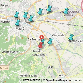 Mappa Via Monte Cimone, 36030 San Vito di Leguzzano VI, Italia (2.40083)