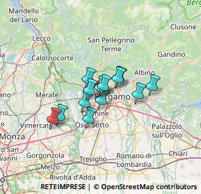 Mappa SS.BRIANTEA 342, 24035 Curno BG, Italia (8.03154)