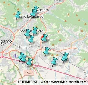 Mappa Via Martiri delle Foibe, 24061 Albano Sant'Alessandro BG, Italia (4.08786)
