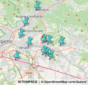 Mappa Via Martiri delle Foibe, 24061 Albano Sant'Alessandro BG, Italia (3.22545)