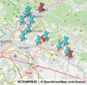 Mappa Via Martiri delle Foibe, 24061 Albano Sant'Alessandro BG, Italia (3.99929)