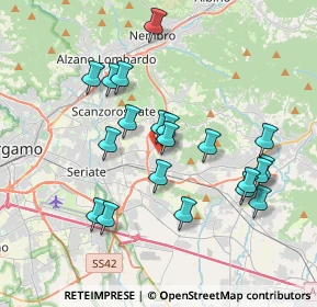 Mappa Via Martiri delle Foibe, 24061 Albano Sant'Alessandro BG, Italia (3.5435)