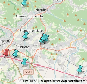 Mappa Via Martiri delle Foibe, 24061 Albano Sant'Alessandro BG, Italia (5.34636)