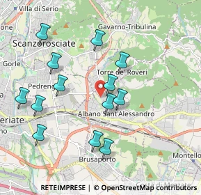 Mappa Via Martiri delle Foibe, 24061 Albano Sant'Alessandro BG, Italia (1.92462)