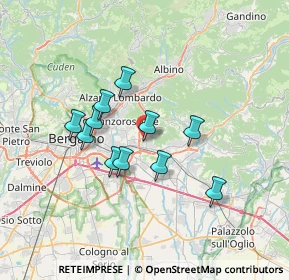 Mappa Via Martiri delle Foibe, 24061 Albano Sant'Alessandro BG, Italia (5.59545)