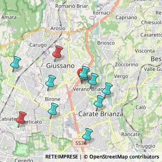 Mappa Via Cardinal Ferrari, 20833 Giussano MB, Italia (1.94818)