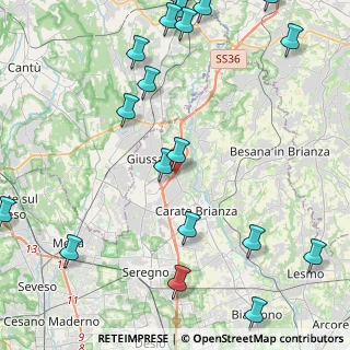 Mappa Via Cardinal Ferrari, 20833 Giussano MB, Italia (6.1395)