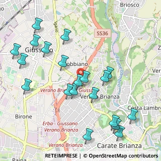 Mappa Via Cardinal Ferrari, 20833 Giussano MB, Italia (1.164)