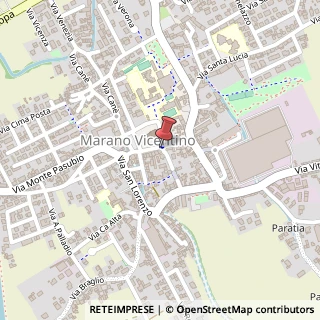 Mappa Piazza Silva, 45, 36035 Marano Vicentino, Vicenza (Veneto)