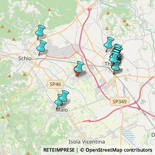 Mappa Via XXV Aprile, 36035 Marano Vicentino VI, Italia (4.05765)
