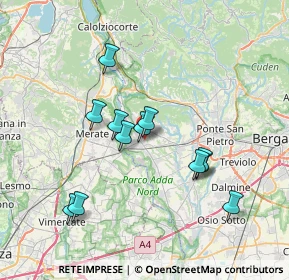 Mappa Via Nullo, 24030 Calusco d'Adda BG, Italia (6.55333)