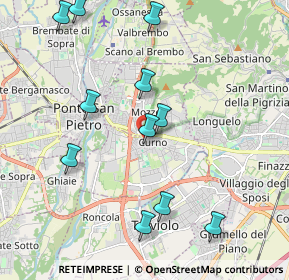 Mappa Via Tullio Buelli, 24035 Curno BG, Italia (2.17545)
