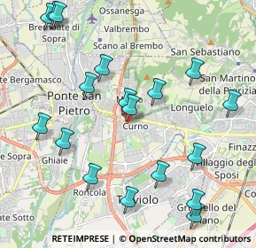 Mappa Via Tullio Buelli, 24035 Curno BG, Italia (2.35056)