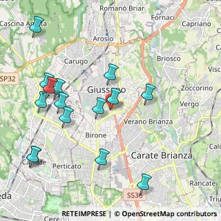 Mappa Via Prealpi, 20833 Giussano MB, Italia (2.31867)
