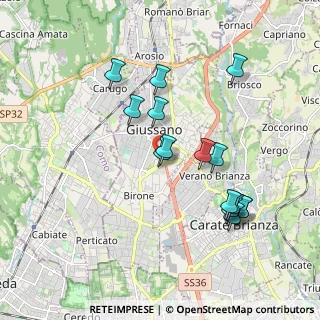 Mappa Via Prealpi, 20833 Giussano MB, Italia (1.80933)