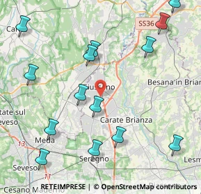 Mappa Via Prealpi, 20833 Giussano MB, Italia (5.06214)