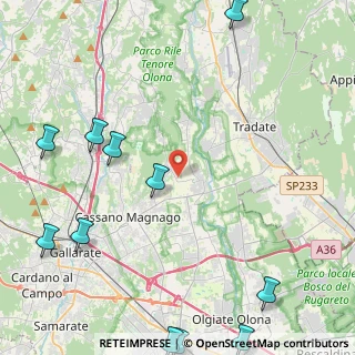 Mappa Via Milano, 21050 Cairate VA, Italia (6.53455)
