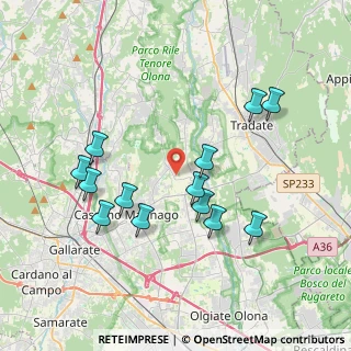 Mappa Via Milano, 21050 Cairate VA, Italia (3.77308)