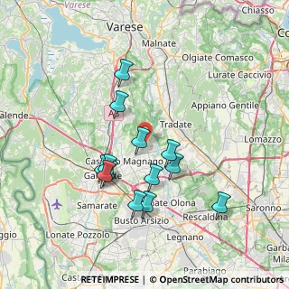 Mappa Via Milano, 21050 Cairate VA, Italia (6.66846)