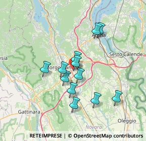 Mappa Via Leonardo da Vinci, 28021 Borgomanero NO, Italia (5.7975)