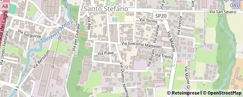 Mappa Oggiona con Santo Stefano