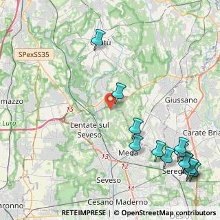 Mappa Via Giovanni Bizzozzero, 20823 Lentate sul Seveso MB, Italia (5.88077)