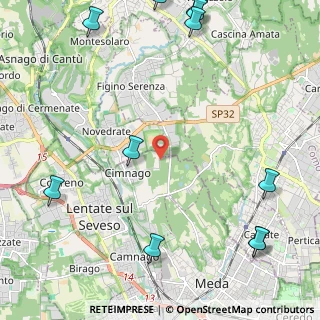 Mappa Via Giovanni Bizzozzero, 20823 Lentate sul Seveso MB, Italia (3.22182)