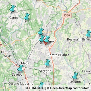 Mappa Via Carlo Porta, 20833 Giussano MB, Italia (5.69818)