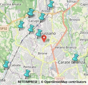 Mappa Via Carlo Porta, 20833 Giussano MB, Italia (2.71727)