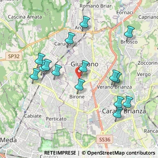Mappa Via Carlo Porta, 20833 Giussano MB, Italia (2.086)
